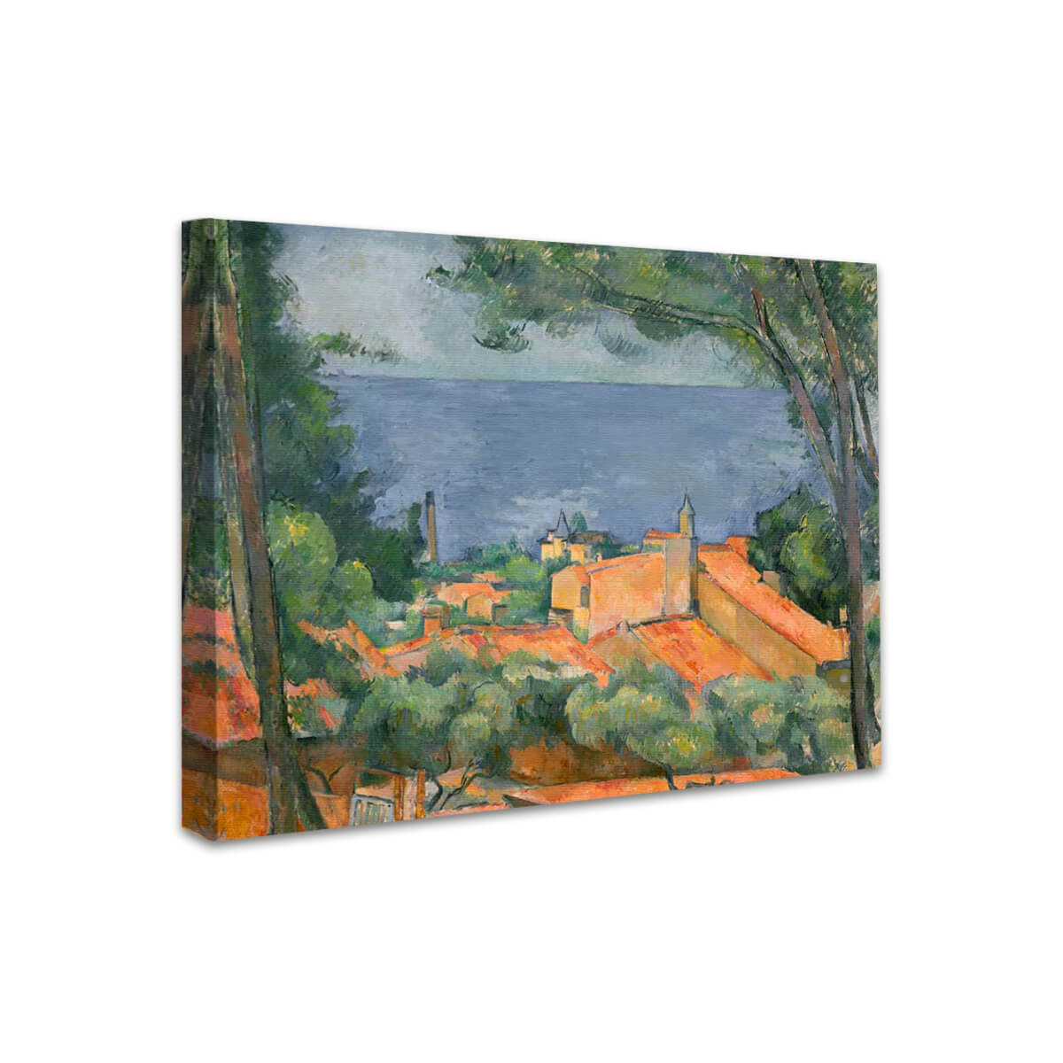 L'Estaque mit roten Dächern | Paul Cézanne