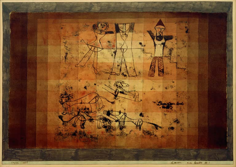 Kunstdruck „Löwen, man beachte sie!“ von Paul Klee, handgefertigt in Deutschland