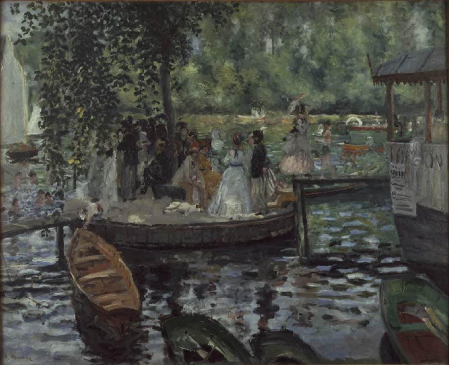 Kunstdruck von La Grenouillere von Pierre-Auguste Renoir