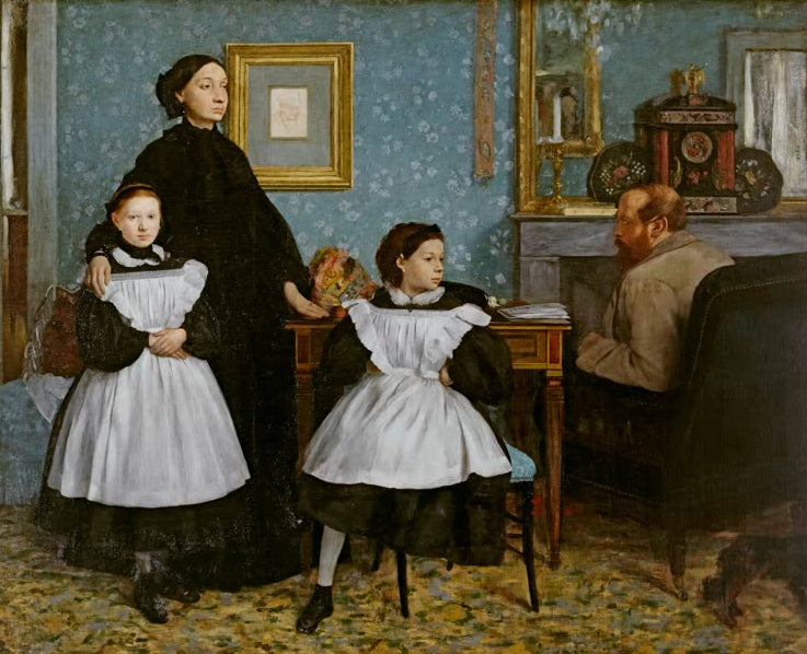 Kunstdruck von „La famille Bellelli“ von Edgar Degas, handgefertigt in Deutschland als Leinwand oder Poster erhältlich