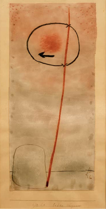 Kunstdruck „Labiler Wegweiser“ von Paul Klee, handgefertigt in Deutschland