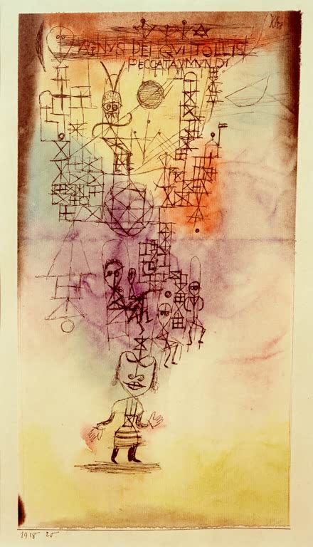 Kunstdruck „Lamm Gottes, das hinwegnimmt die Sünde der Welt“ von Paul Klee, handgefertigt in Deutschland