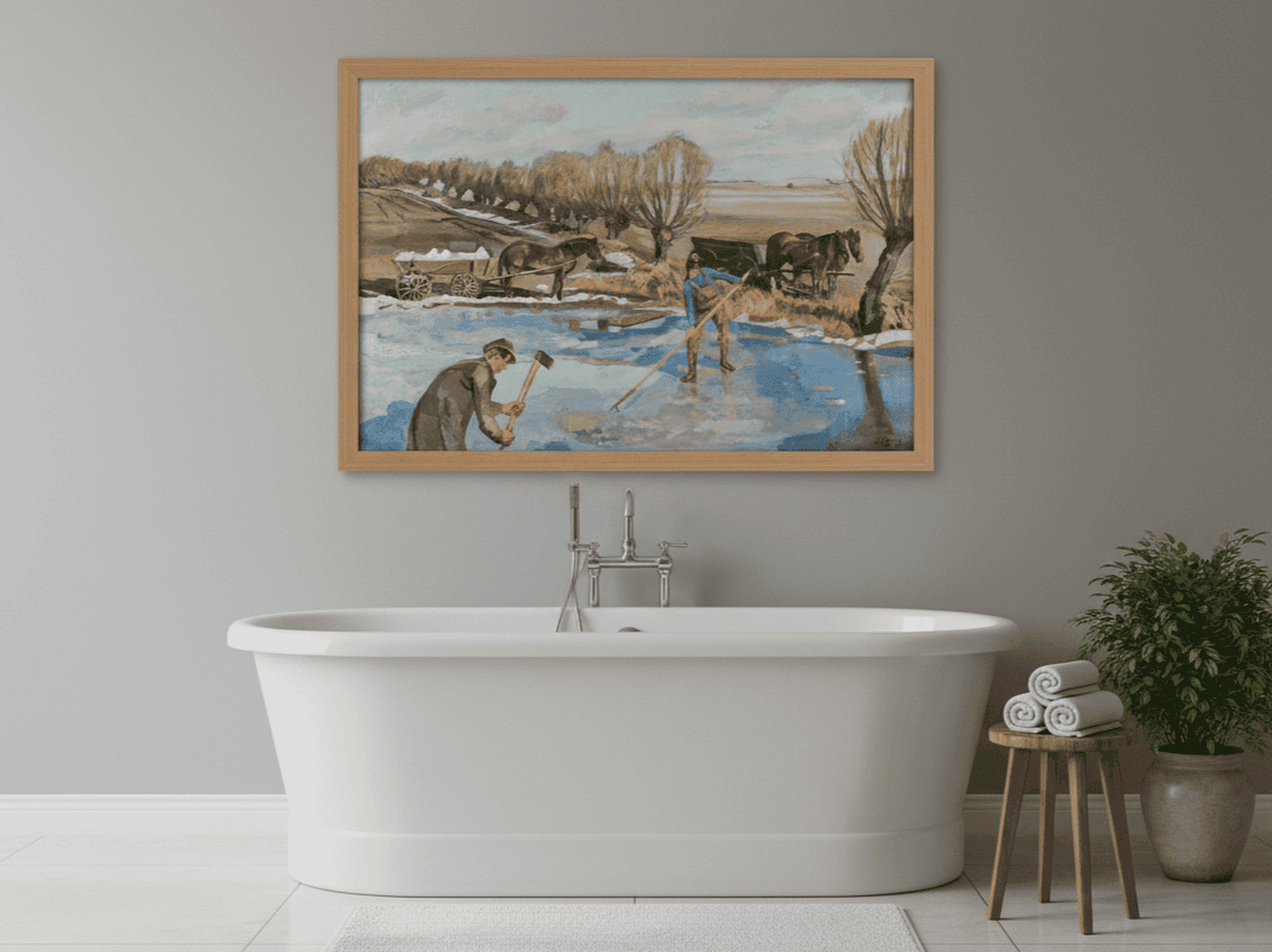 Landarbeiter holen Eis | Fritz Syberg