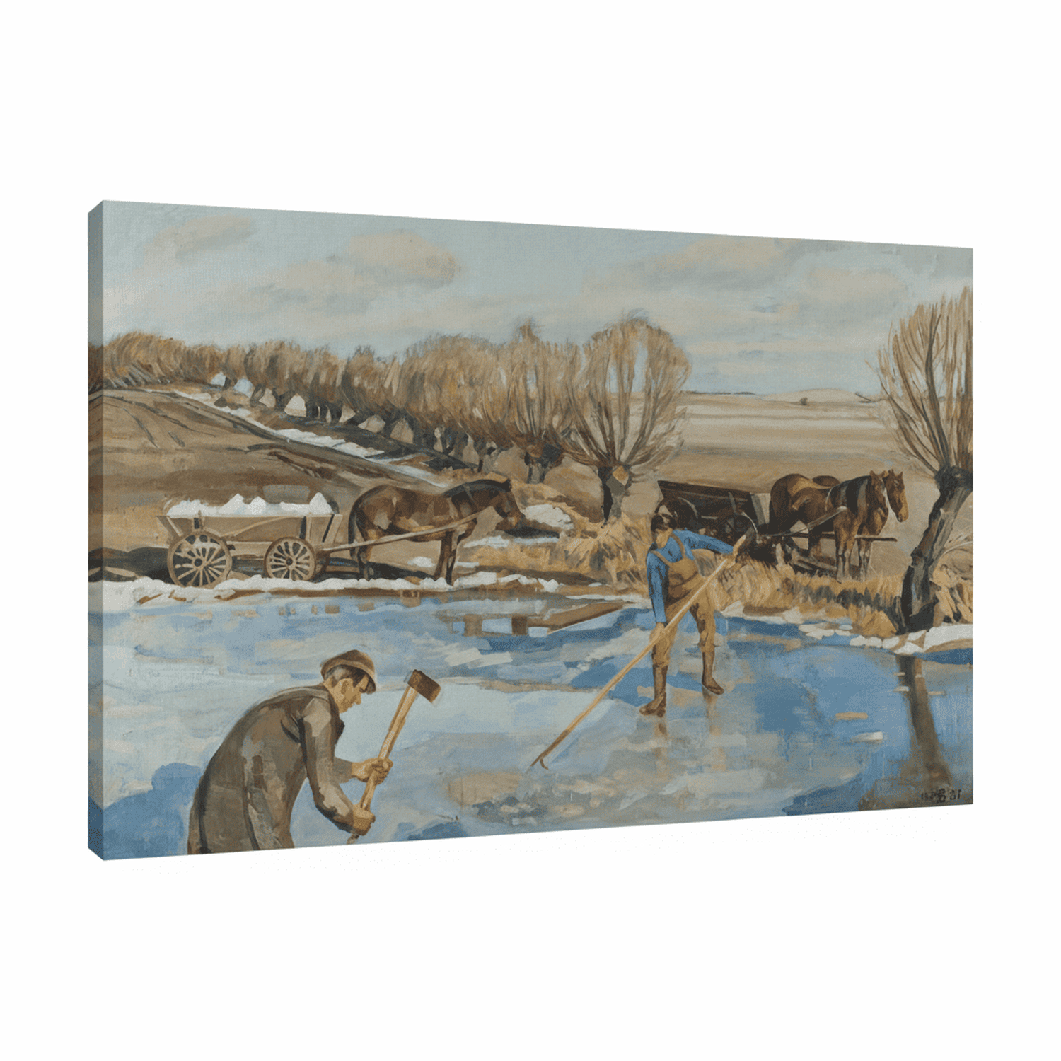 Landarbeiter holen Eis | Fritz Syberg