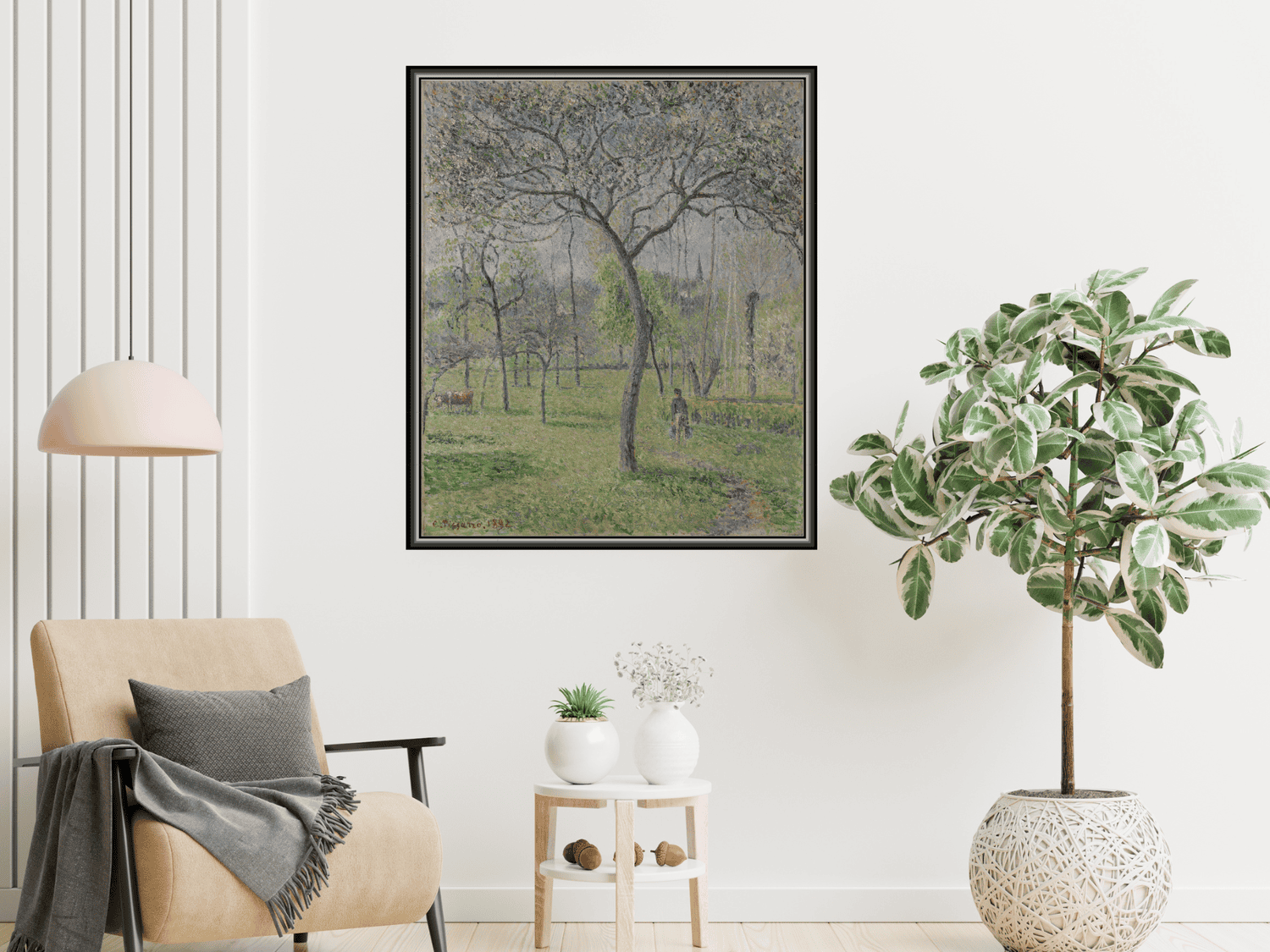 Landschaft (Orchard) | Camille Pissarro