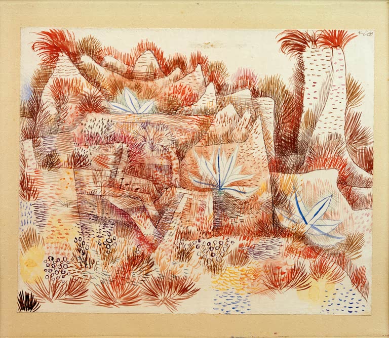 Kunstdruck „Landschaft mit Agaven“ von Paul Klee, handgefertigt in Deutschland