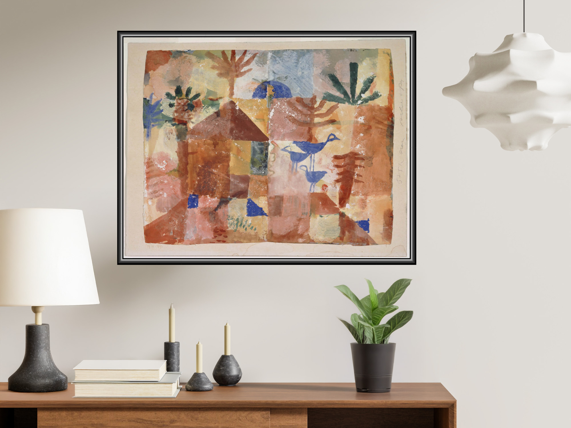 Landschaft mit Blauvögeln | Paul Klee