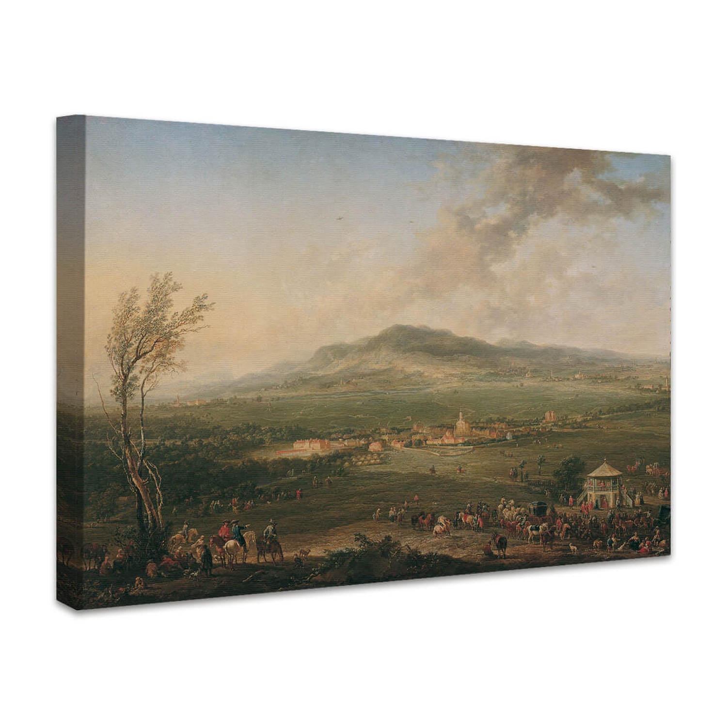 Laxenburg vom Lusthaus auf der Hanawiese gegen Mödling | Johann Christian Brand