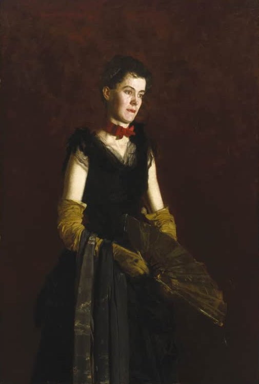 Kunstdruck des Gemäldes Letitia Wilson Jordan von Thomas Eakins, handgefertigt in Deutschland