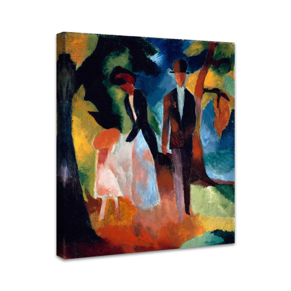 Leute am blauen See | August Macke