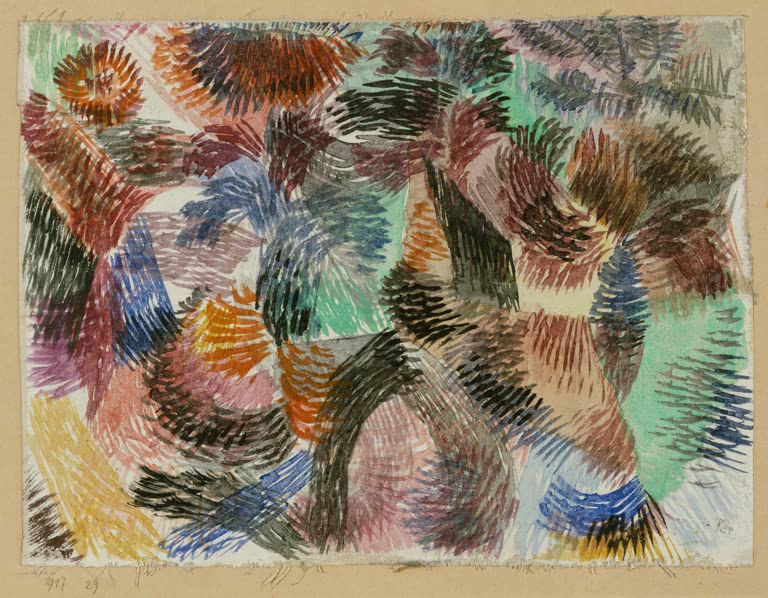 Kunstdruck „Libido des Waldes“ von Paul Klee, handgefertigt in Deutschland