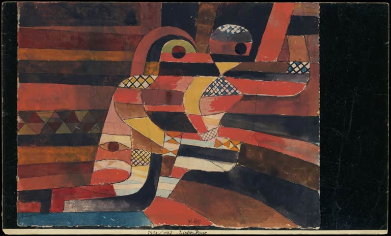 Kunstdruck „Liebende“ von Paul Klee, handgefertigt in Deutschland