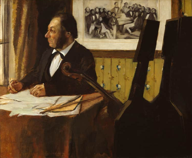 Kunstdruck des Porträts „Louis-Marie Pilet“ von Edgar Degas, detailgetreu umgesetzt und hochwertig in Deutschland produziert.