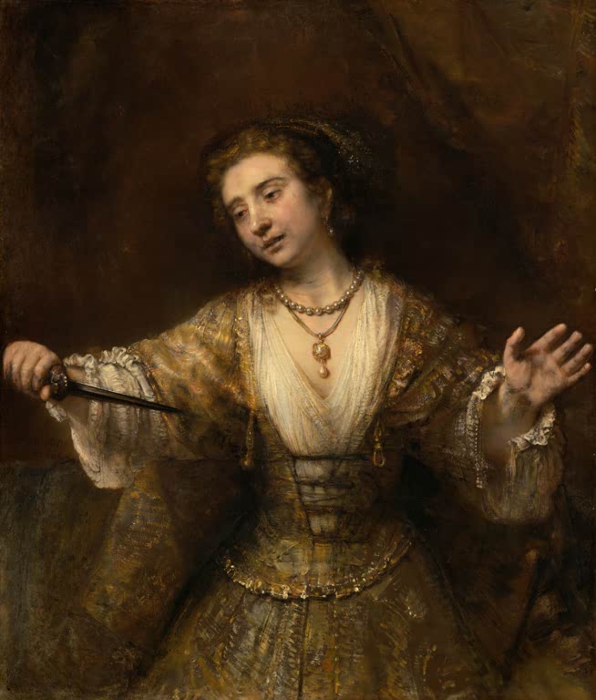 Kunstdruck „Lucretia“ von Rembrandt van Rijn