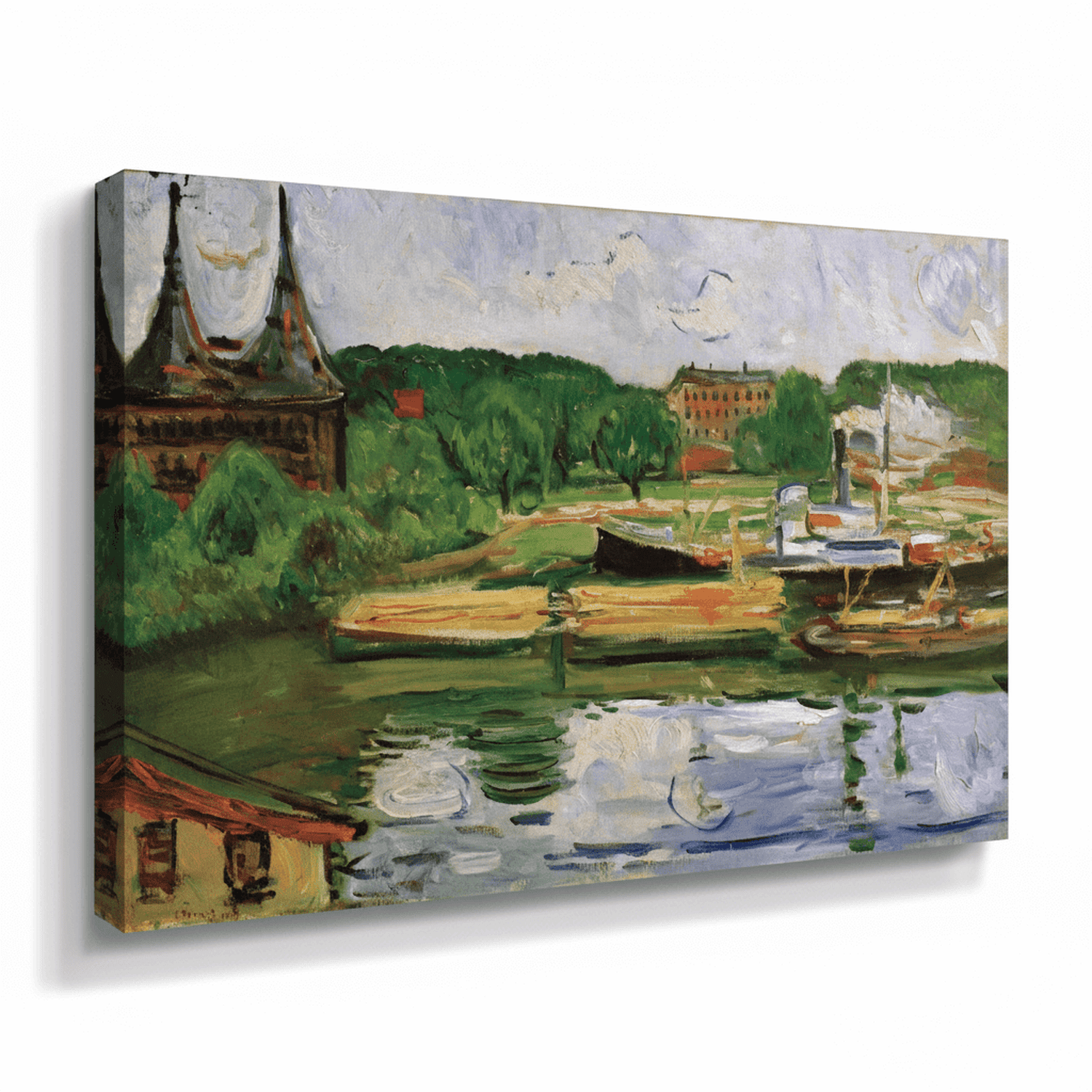 Lübecker Hafen mit Holstentor | Edvard Munch