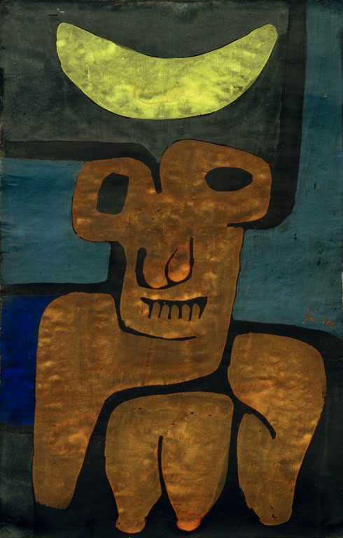 Kunstdruck „Luna der Barbaren“ von Paul Klee, handgefertigt in Deutschland