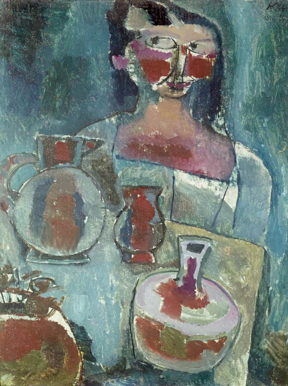 Kunstdruck „Mädchen mit Krügen“ von Paul Klee, handgefertigt in Deutschland