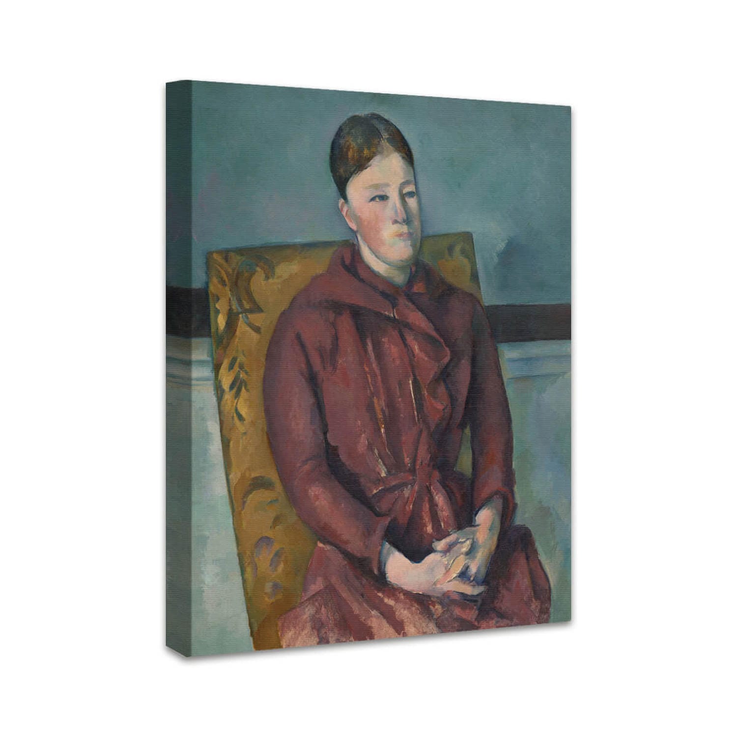 Madame Cézanne in einem gelben Stuhl | Paul Cézanne