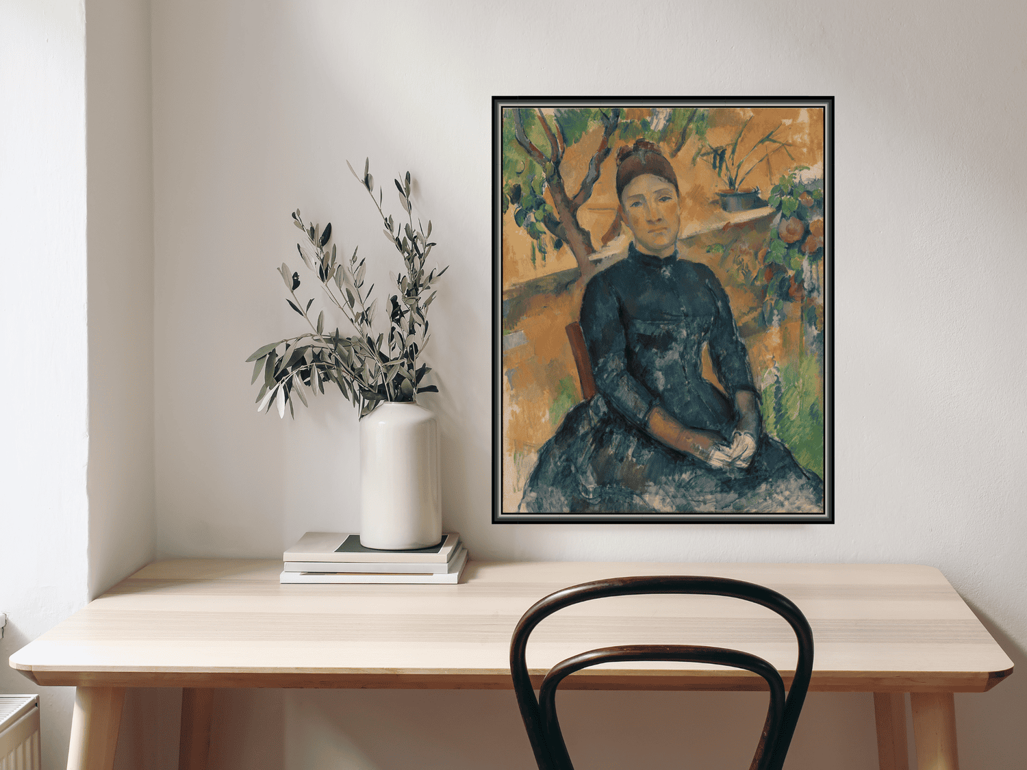 Madame Cézanne, Hortense Fiquet 1850-1922, im Wintergarten | Paul Cézanne