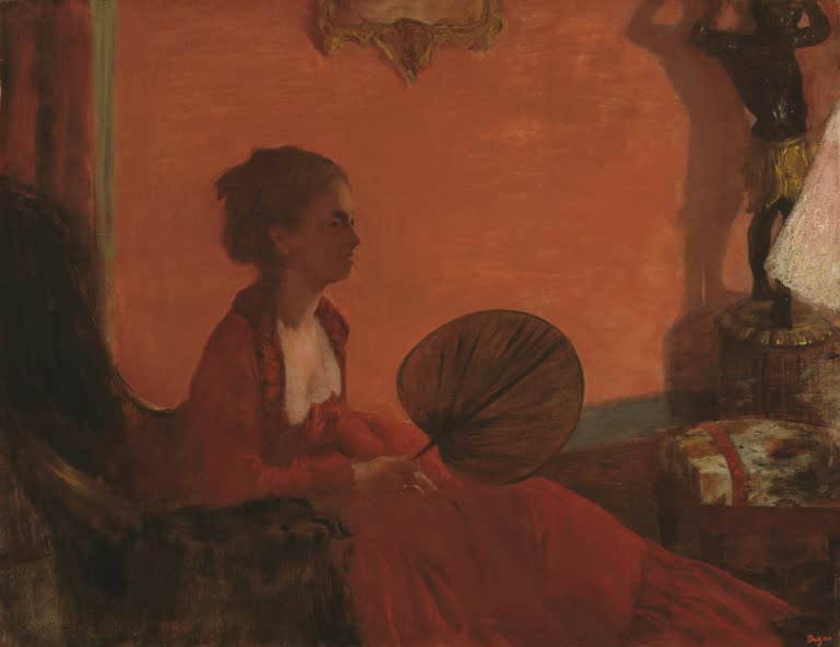 Kunstdruck von „Madame Camus“ von Edgar Degas, handgefertigt in Deutschland als Leinwand oder Poster erhältlich