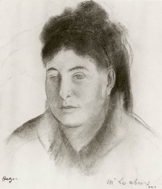 Edgar Degas Kunstdruck des bekannten Porträts Madame Loubens.