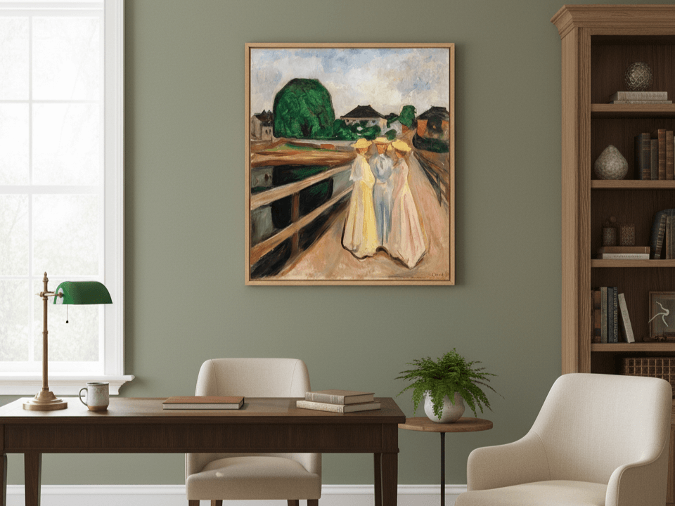 Mädchen auf dem Pier | Edvard Munch