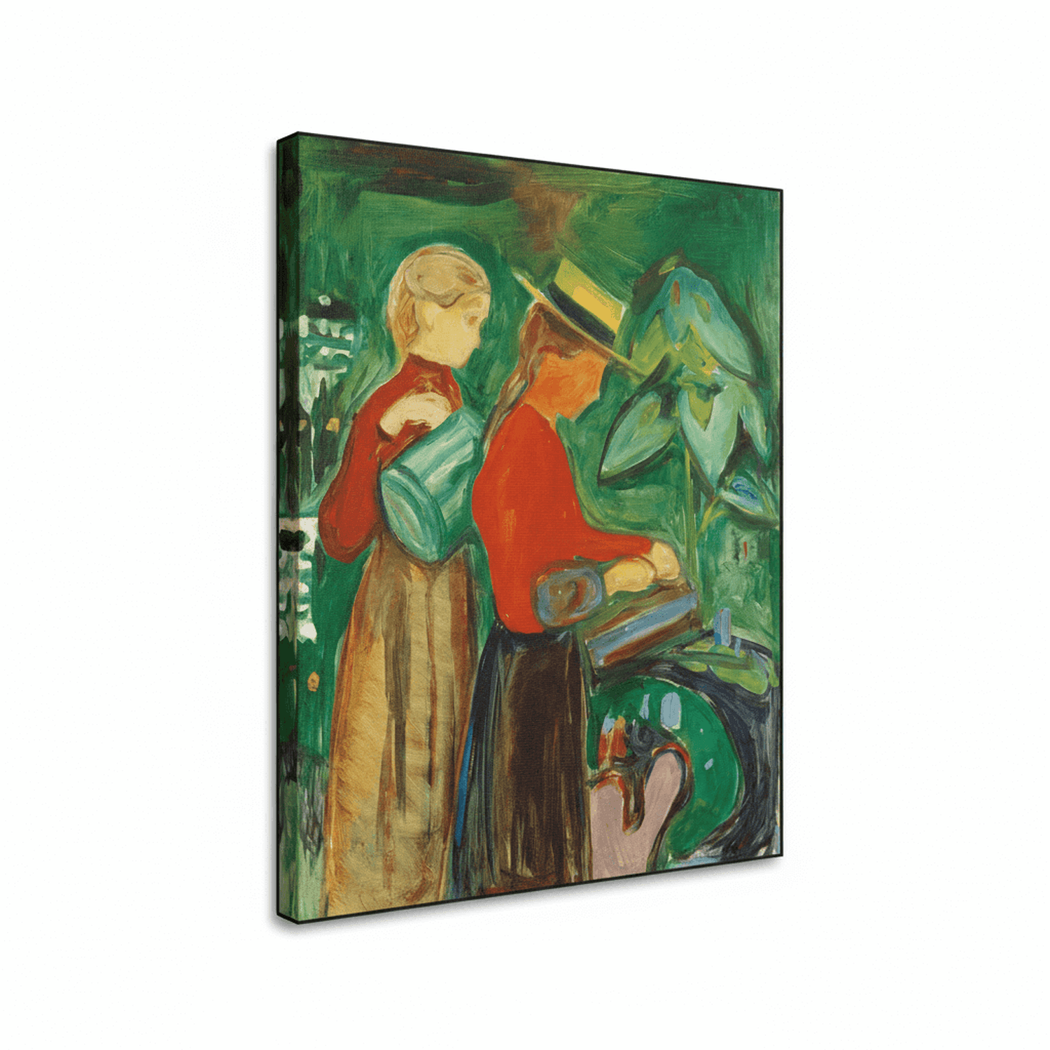 Mädchen beim Blumengießen | Edvard Munch