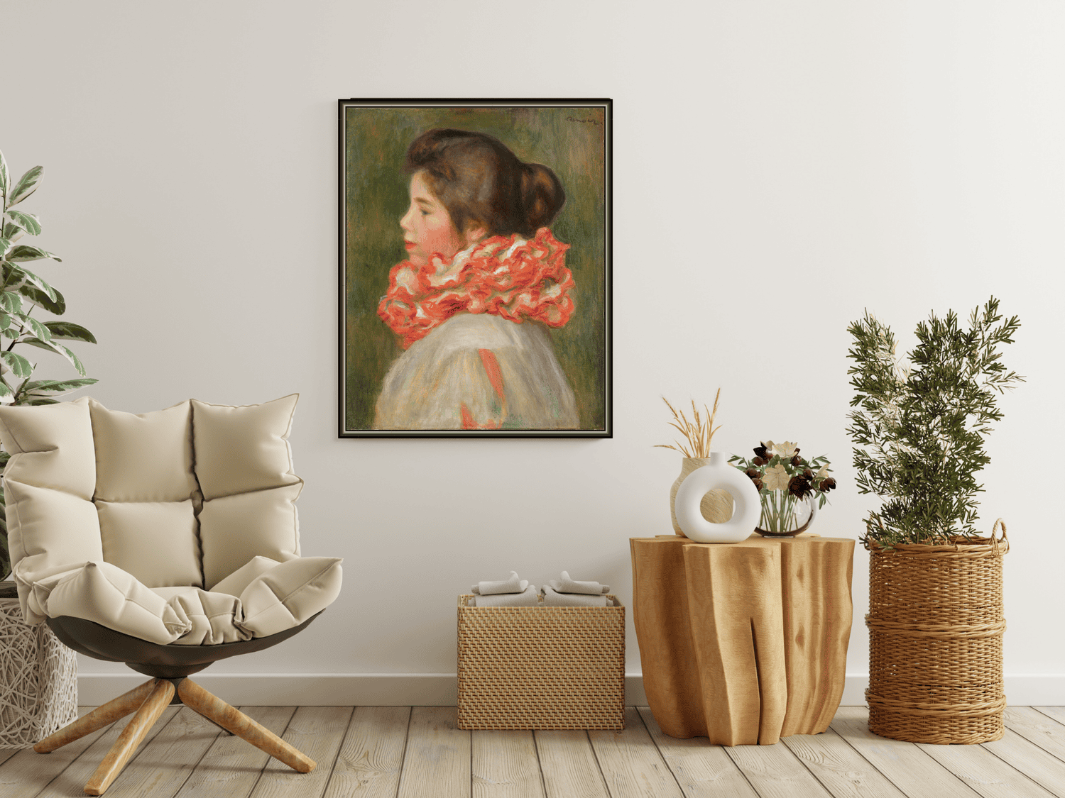 Mädchen mit roter Halskrause | Pierre-Auguste Renoir