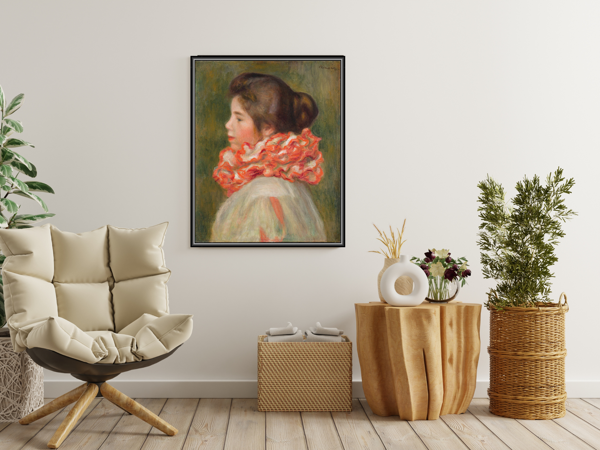 Mädchen mit roter Halskrause | Pierre-Auguste Renoir