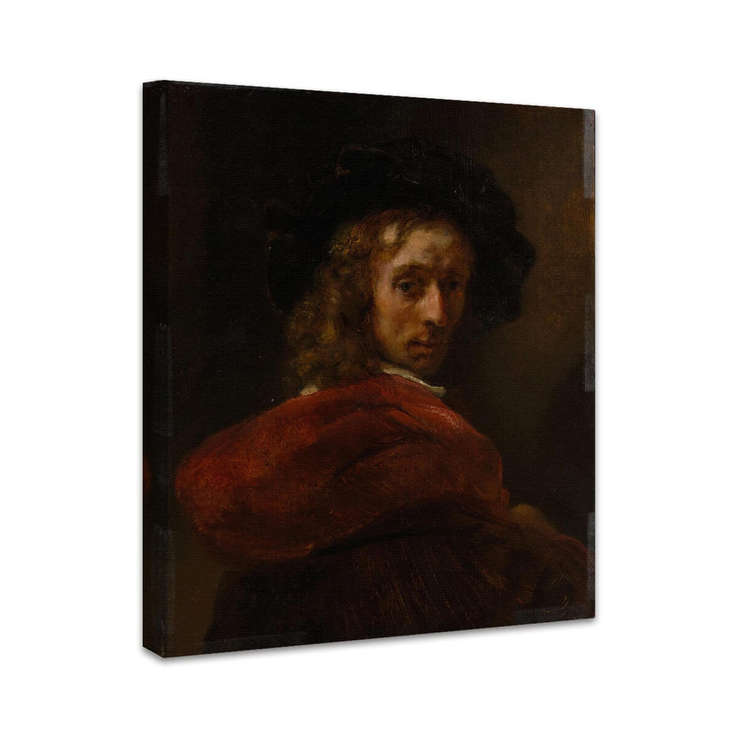 Mann in rotem Umhang | Rembrandt van Rijn