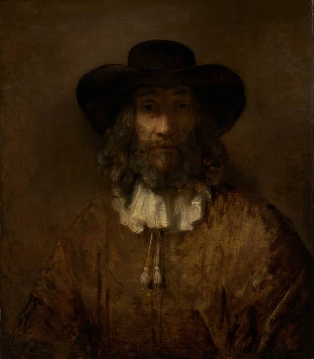 Kunstdruck „Mann mit Bart“ von Rembrandt van Rijn