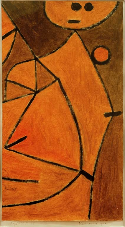 Kunstdruck „Mannequin“ von Paul Klee, handgefertigt in Deutschland