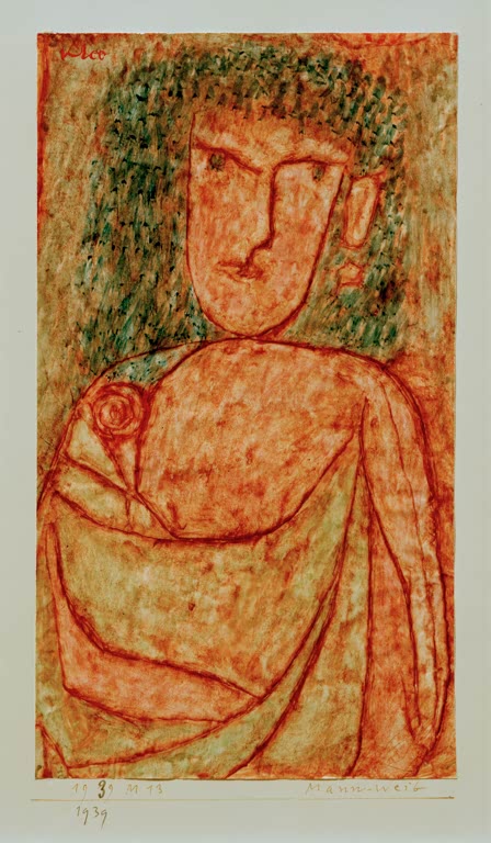 Kunstdruck „Mannweib (aus einem verschollenen antiken Roman)“ von Paul Klee, handgefertigt in Deutschland