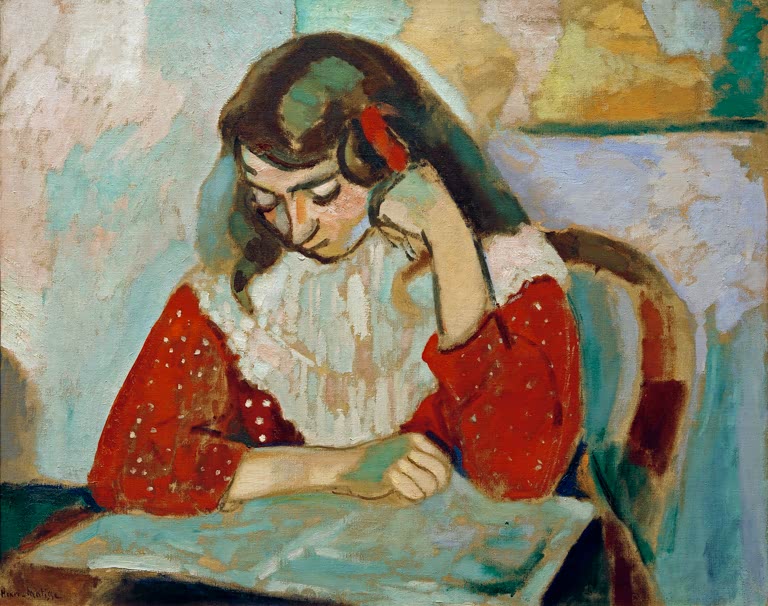Kunstdruck „Marguerite lesend“ von Henri Matisse, handgefertigt in Deutschland