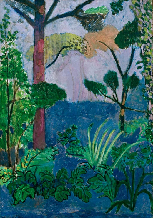 Kunstdruck des Gemäldes Marokkanische Landschaft von Henri Matisse, handgefertigt in Deutschland als Poster oder Leinwand erhältlich