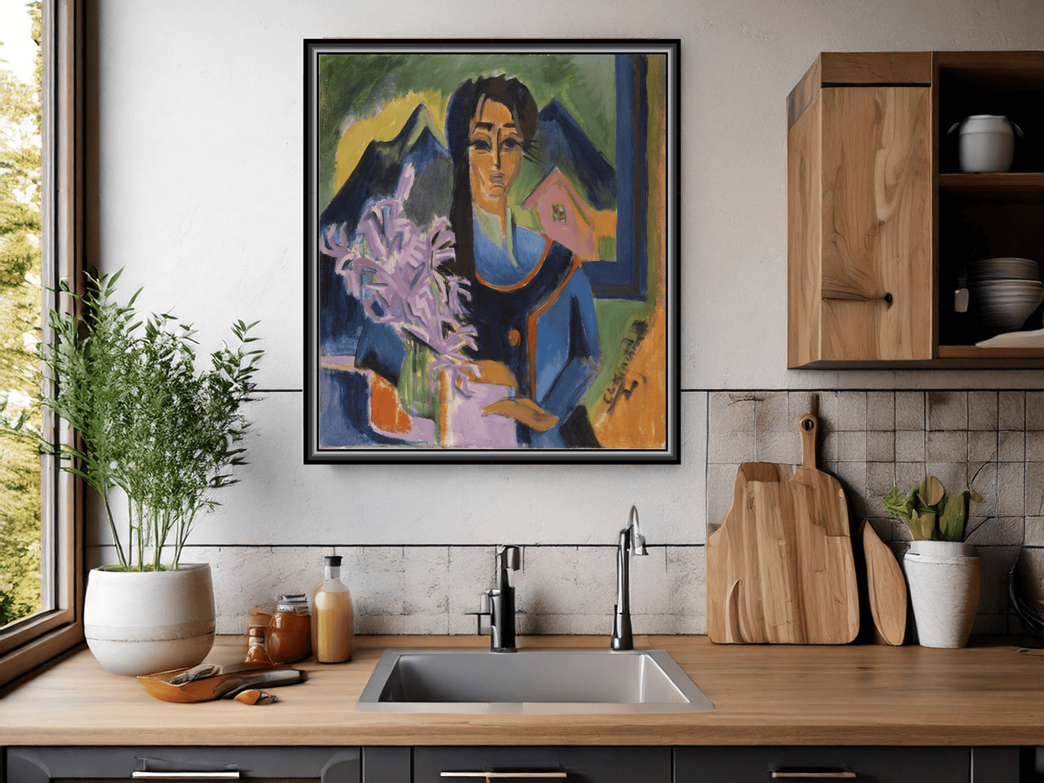 Maryli (Junge Frau mit Nelkenstrauß) | Ernst Ludwig Kirchner