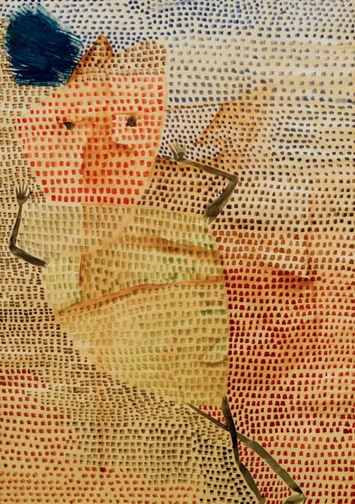 Kunstdruck „Maske Laus“ von Paul Klee, handgefertigt in Deutschland