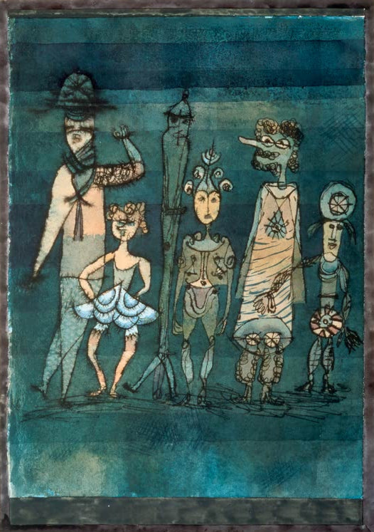Kunstdruck „Masken“ von Paul Klee, handgefertigt in Deutschland