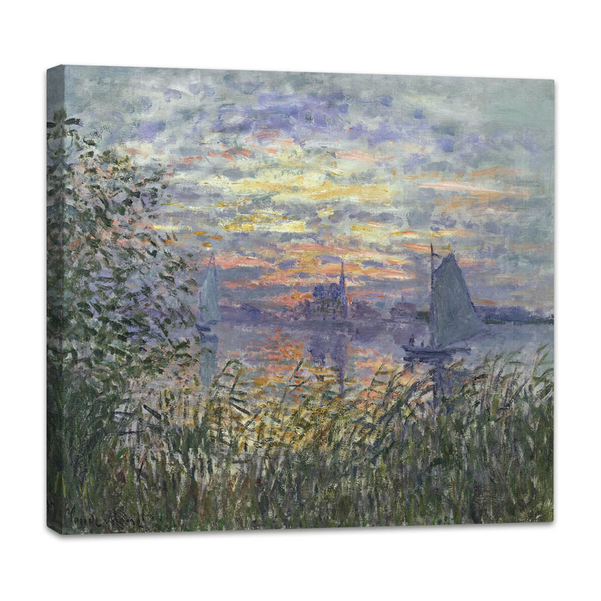 Meer, Aussicht mit einem Sonnenuntergang | Claude Monet