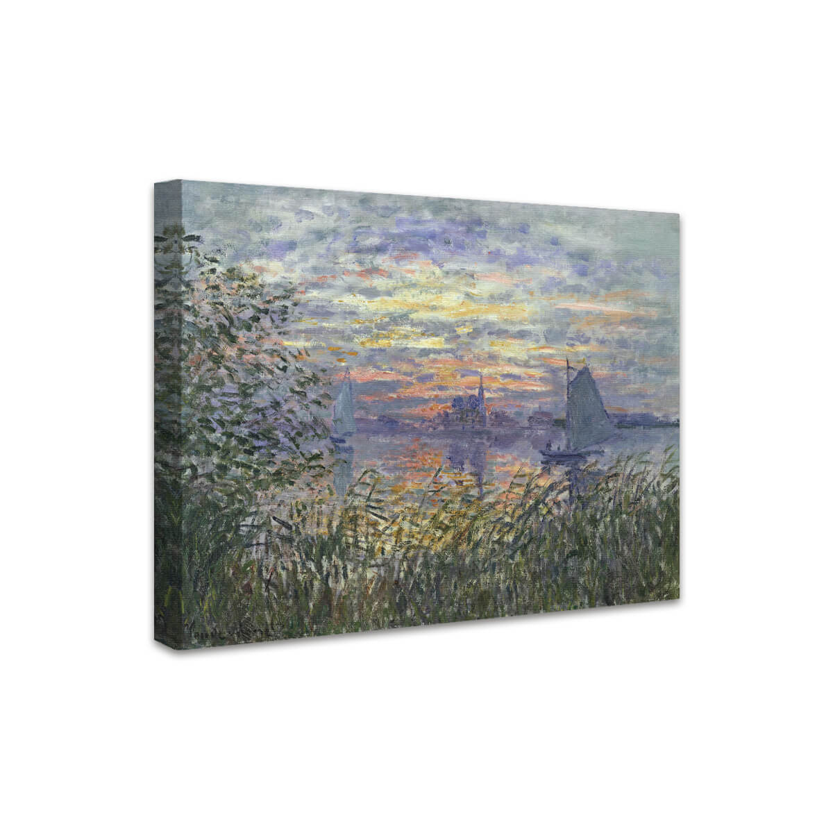 Meer, Aussicht mit einem Sonnenuntergang | Claude Monet