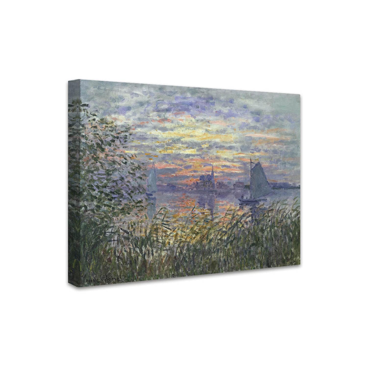 Meer, Aussicht mit einem Sonnenuntergang | Claude Monet