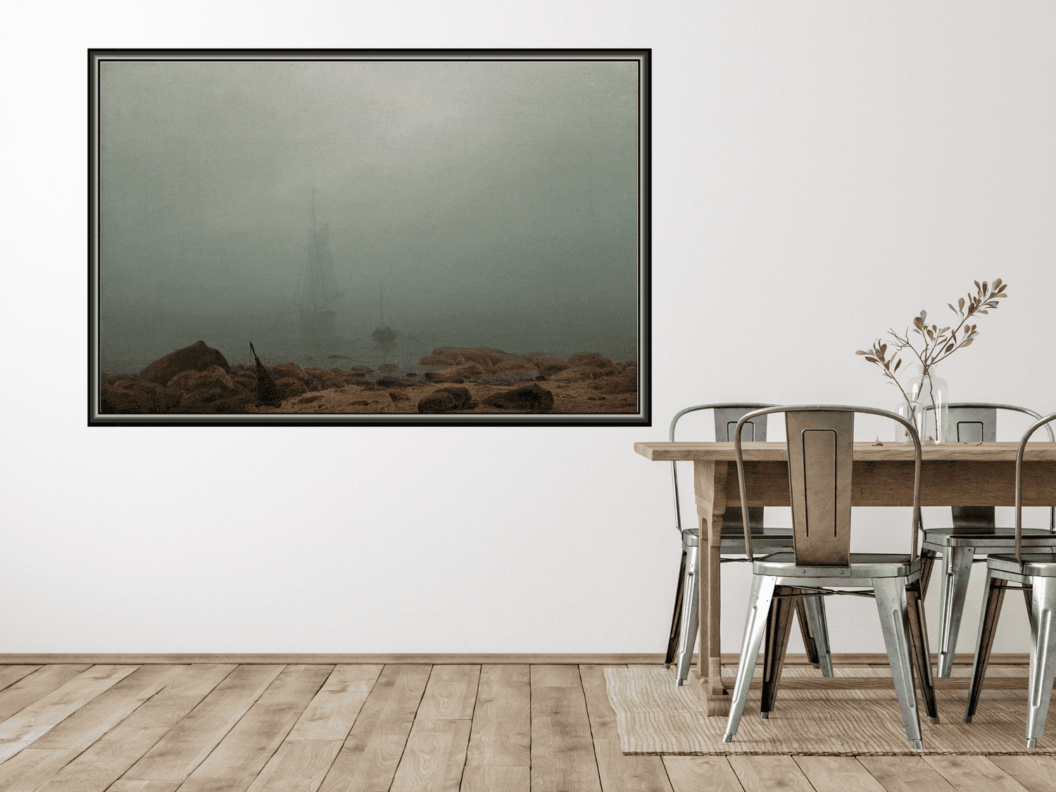 Meeresstrand im Nebel | Caspar David Friedrich