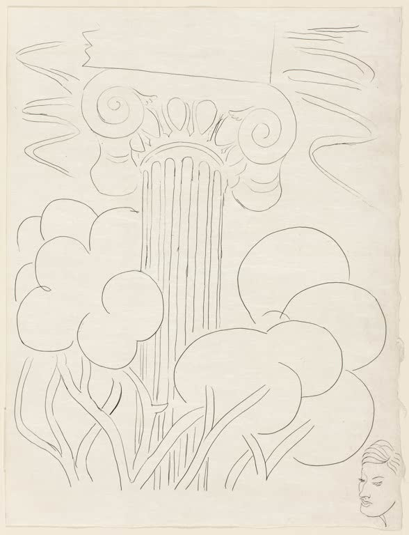 Kunstdruck „Mehrere Sonette: An der drückenden Wolke…“ von Henri Matisse, handgefertigt in Deutschland