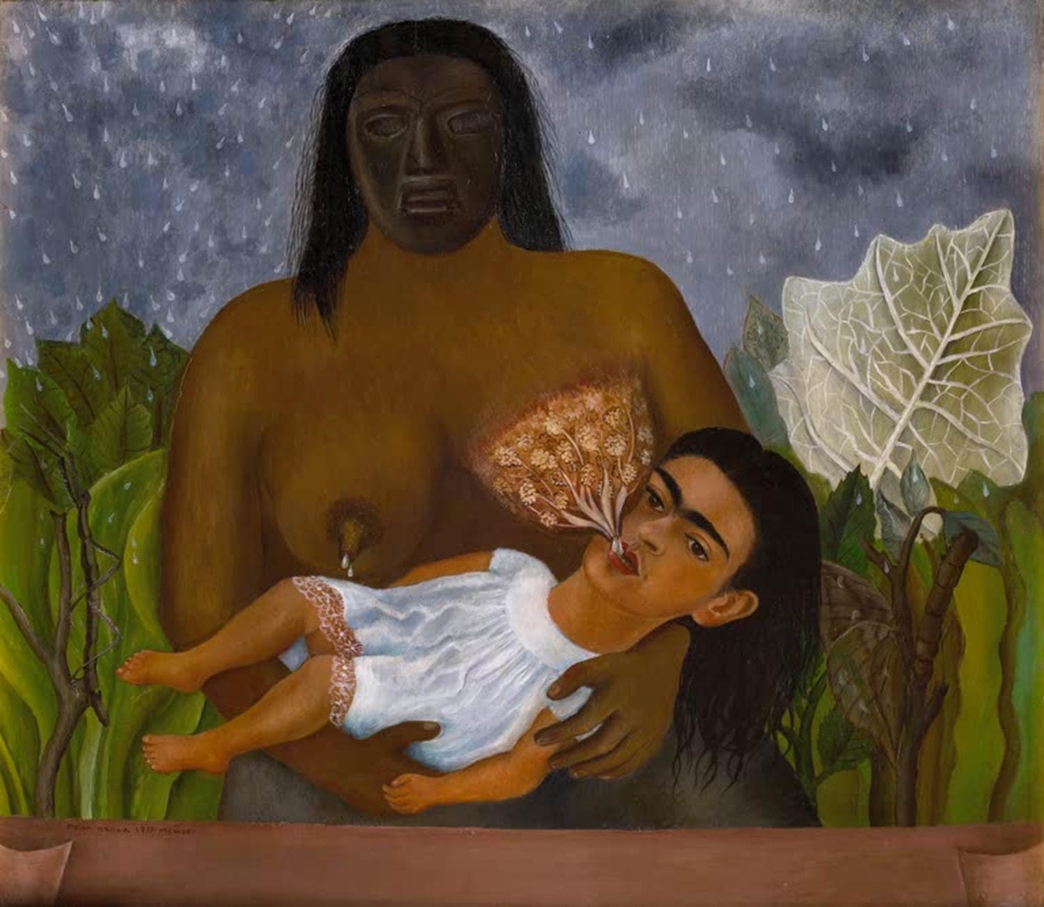 Meine Amme und ich von Frida Kahlo als Kunstdruck