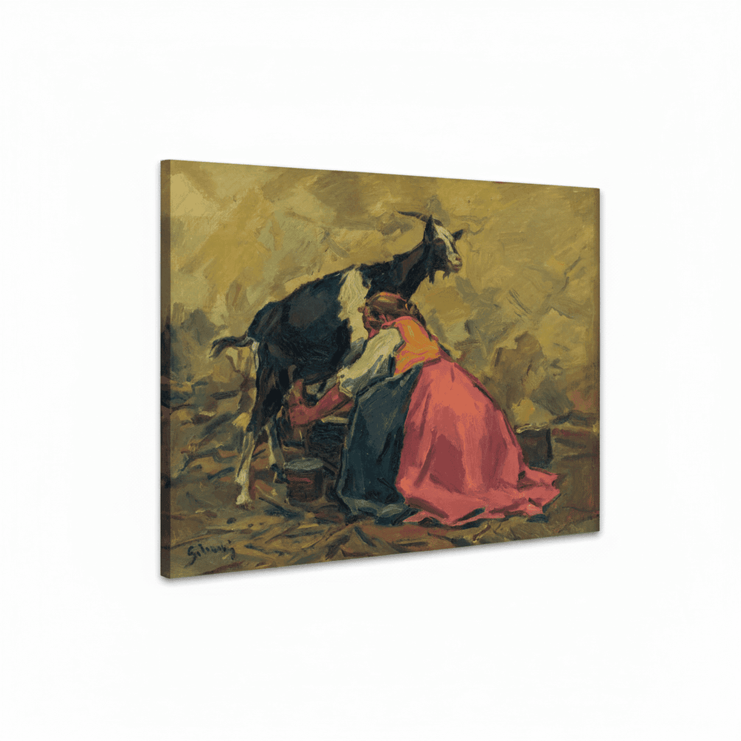 Melken | Gustav Mally