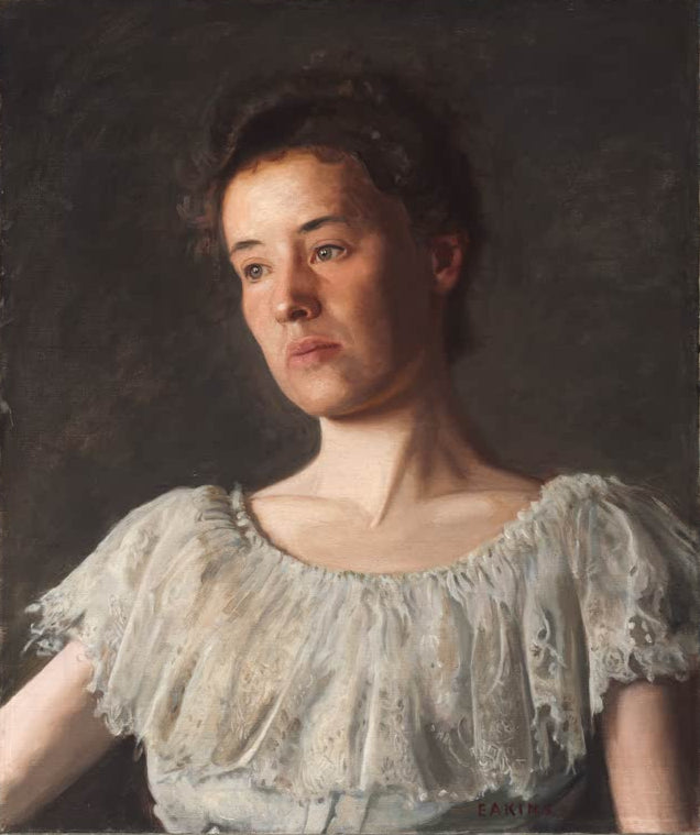 Kunstdruck des Gemäldes Miss Alice Kurtz von Thomas Eakins, handgefertigt in Deutschland
