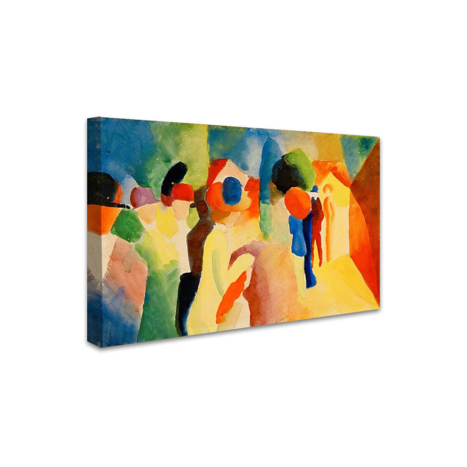 Mit gelber Jacke | August Macke