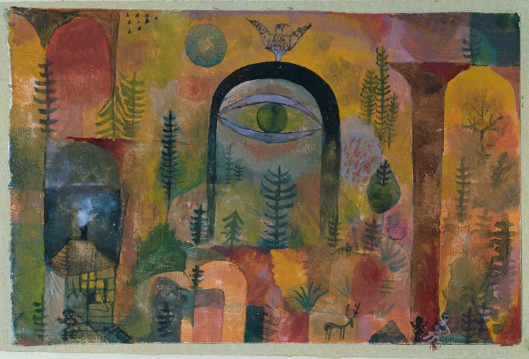 Kunstdruck „Mit dem Adler“ von Paul Klee