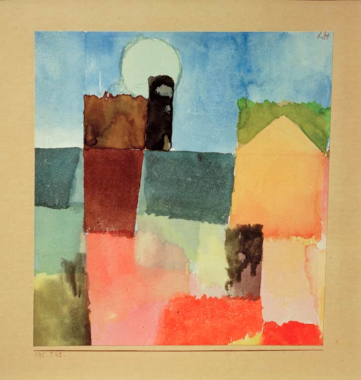 Kunstdruck „Mondaufgang über St. Germain“ von Paul Klee, handgefertigt in Deutschland