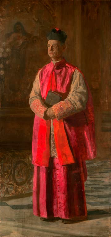Kunstdruck des Gemäldes Monsignore James P. Turner von Thomas Eakins, handgefertigt in Deutschland